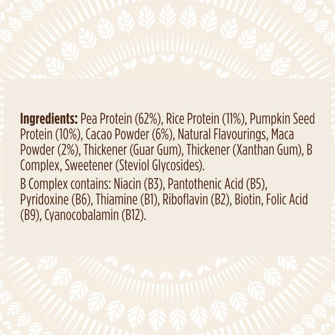 Pulsin - Cacao & Maca Vegan Supershake - 300g - Plant Based Vegan Energy Support Protein Powder PulsinBuy Supplements Australia