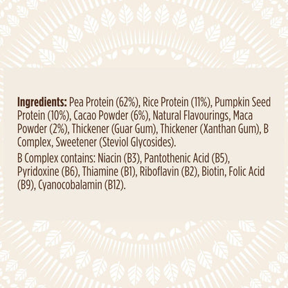 Pulsin - Cacao & Maca Vegan Supershake - 300g - Plant Based Vegan Energy Support Protein Powder PulsinBuy Supplements Australia