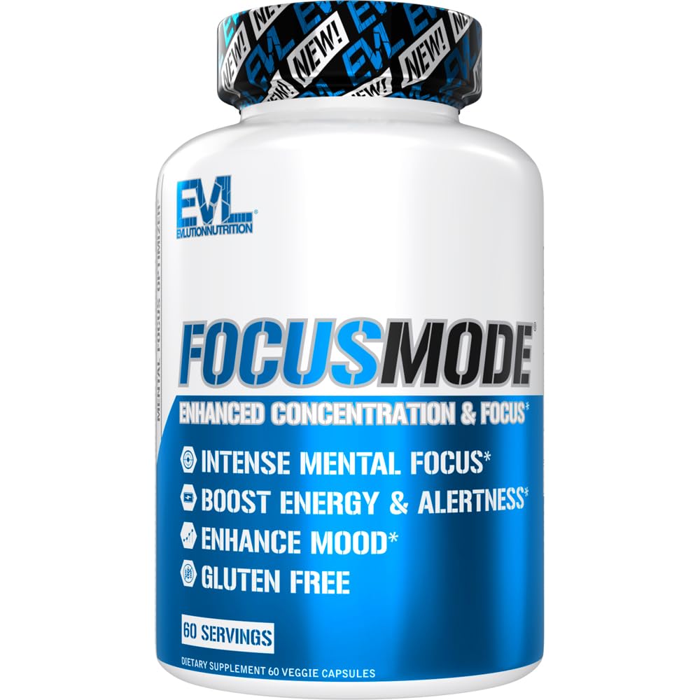 Evlution Nutrition Mental Energy and Focus Supplement for Adults - Nootropics Brain Support Supplement with Caffeine L Theanine Alpha GPC and L-Tyrosine - Focus Pills for Sustained Peak Performance EvlutionBuy Supplements Australia
