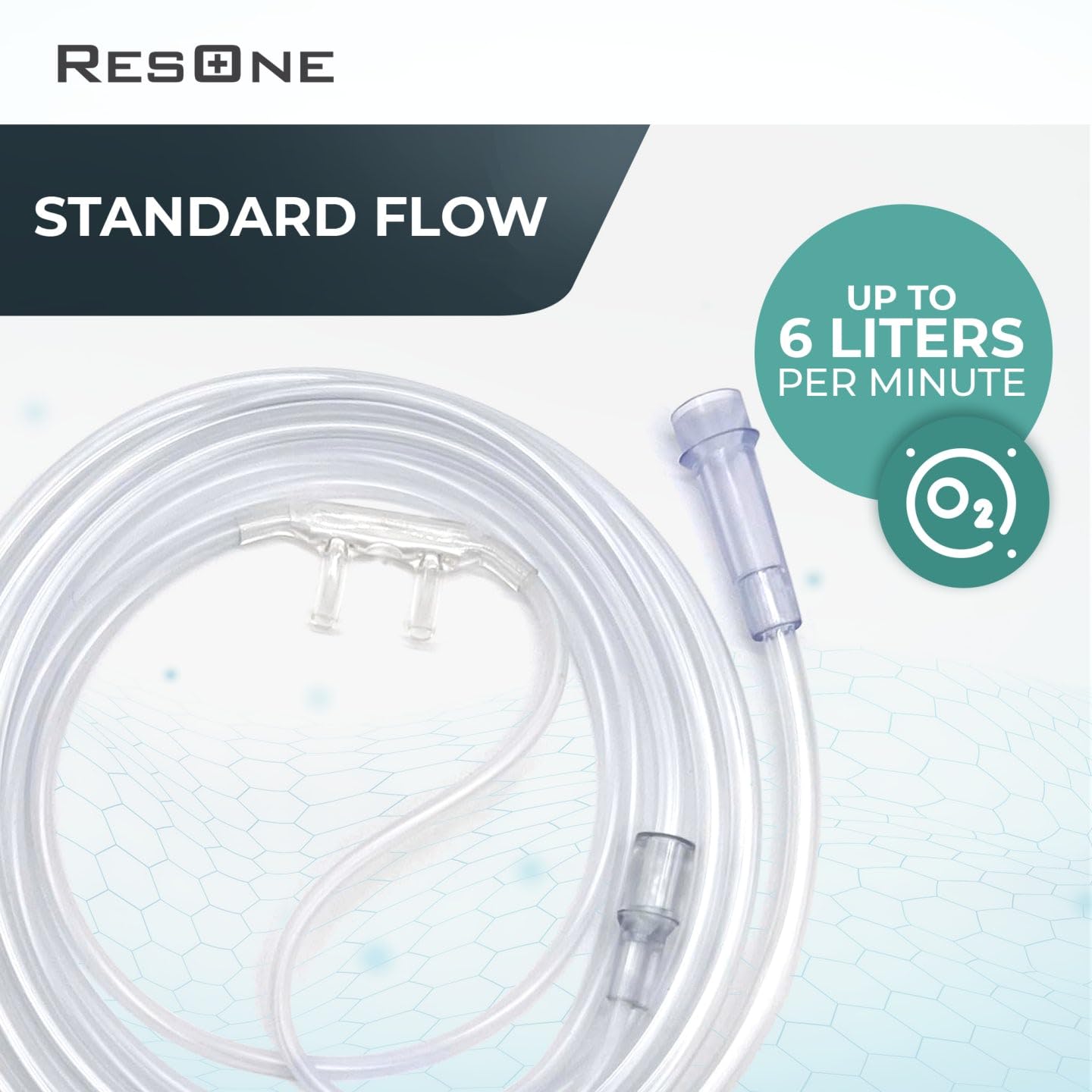ResOne Soft Nasal Cannula 5-Pack - Oxygen Cannula, Curved Prongs, 4Ft Crush-Resistant Tubing ResOneBuy Supplements Australia