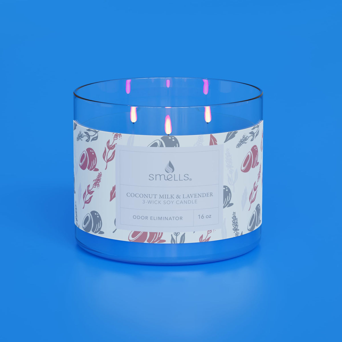 Smells - Odor Eliminator - Premium Soy Wax Jar Scented Candle 12oz. and 16oz. - 100% Cotton Single Wick SmellSBuy Supplements Australia