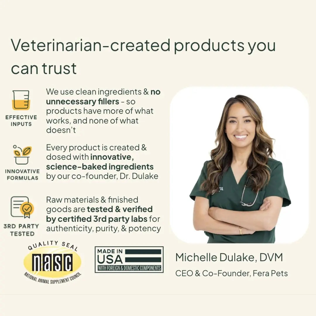 Fera Pets Postbiotics Plus Prebiotics for Dogs & Cats - with Slippery Elm - Promotes Optimal Digestive Health & Inflammatory Response - Enhances Immunity - 120 Scoops Fera PetsBuy Supplements Australia