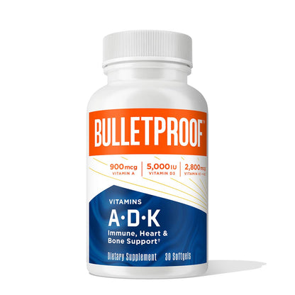 Vitamins A-D-K, 30 Softgels, 900mcg Vitamin A, with 5000 IU D3, K1, K2, K3, High Potency