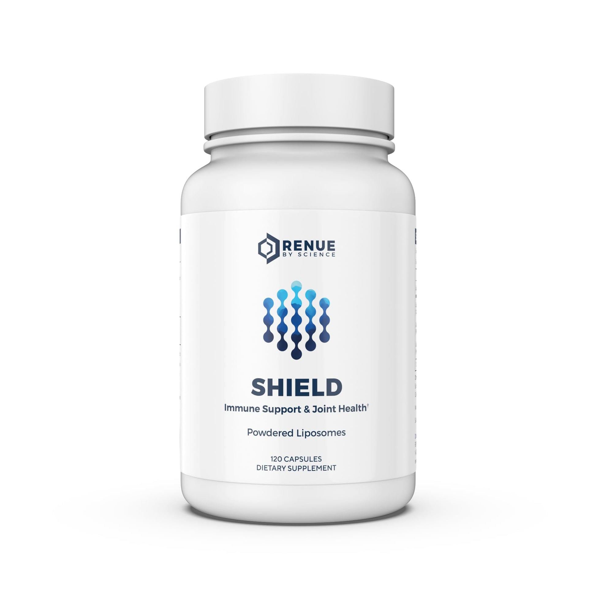Renue By Science Shield | Liposomal Vitamin C CaAKG P.E.A Hyaluronic Acid Supplement | 120 Capsules with Vitamin C (500mg) CA AKG (150mg) Palmitoylethanolamide (75mg) HLA (75mg) | Made in The USA Renue By ScienceBuy Supplements Australia