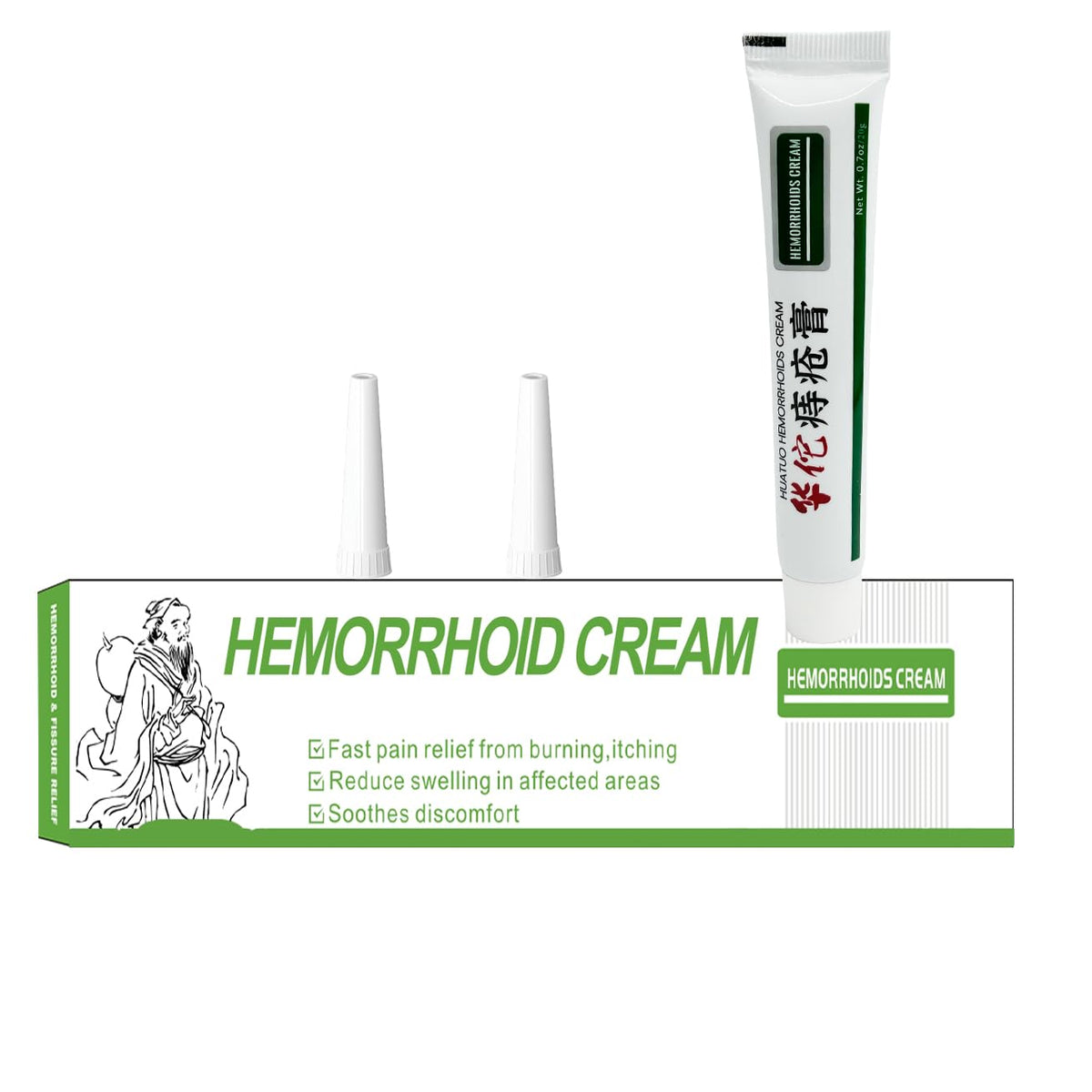 BONIORRI Hemorrhoid & Fissure Relief Ointment 20g Tube– Maximum Strength Hemorrhoid Cream, Herbs Fast Acting Ingredients. (0.7 oz Total) BONIORRIBuy Supplements Australia
