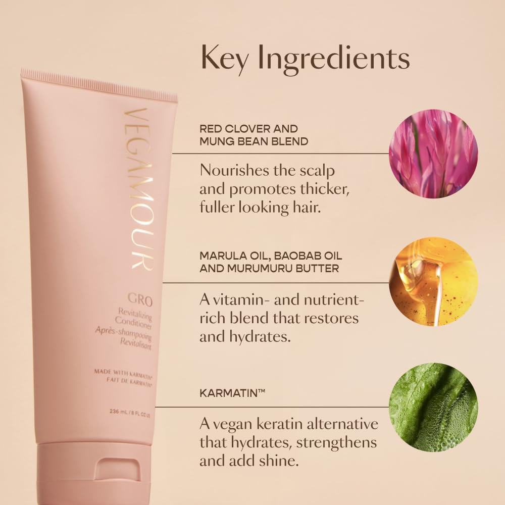 Vegamour Essentials Kit: Revitalizing Shampoo & Conditioner, Hair Serum, Weightless Repair Oil for All Hair Types VEGAMOURBuy Supplements Australia