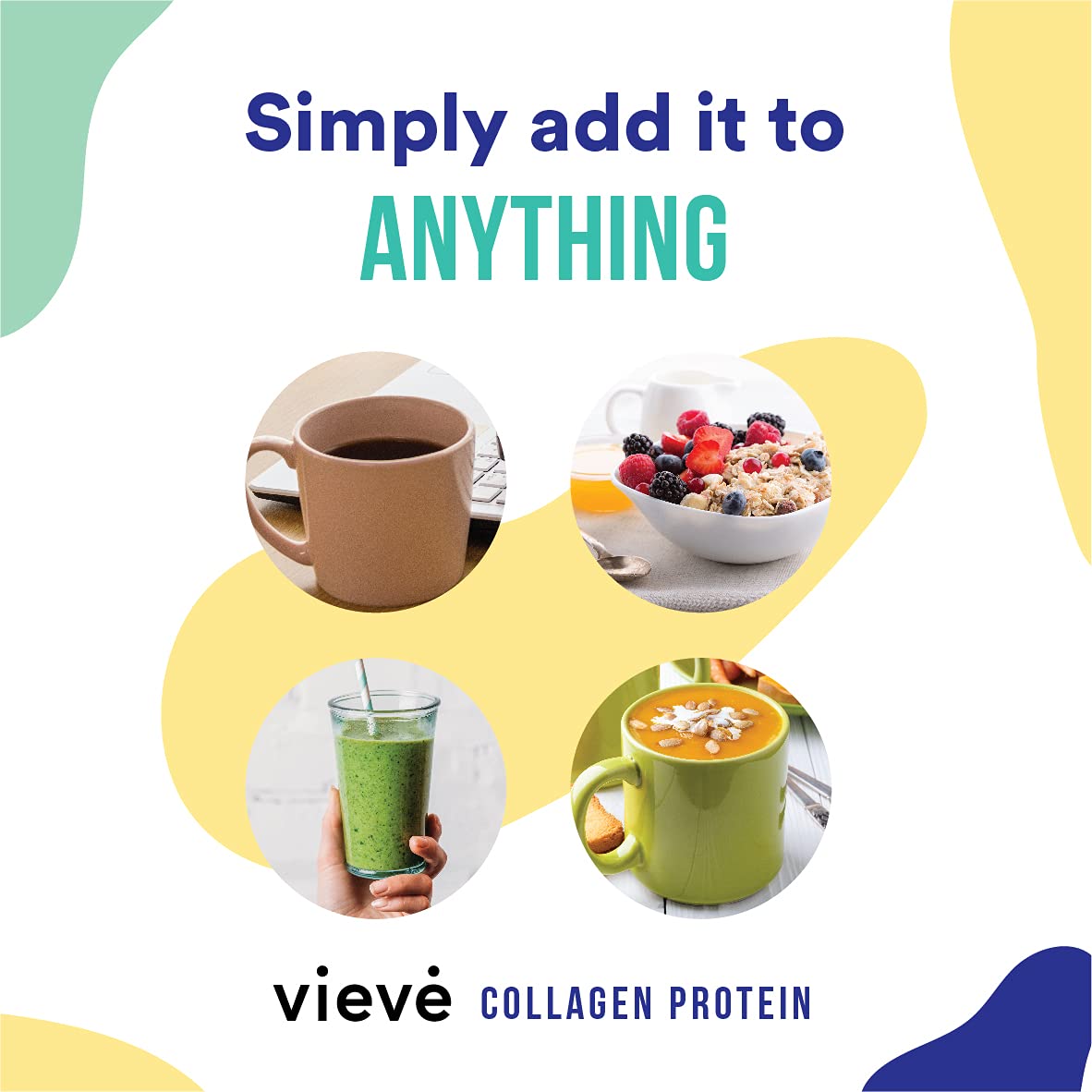 Vieve Collagen Protein Powder - Hydrolysed Bovine Peptides - Diet Support Supplement for Skin, Hair, Nail VieveBuy Supplements Australia