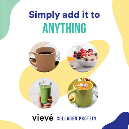Vieve Collagen Protein Powder - Hydrolysed Bovine Peptides - Diet Support Supplement for Skin, Hair, Nail VieveBuy Supplements Australia