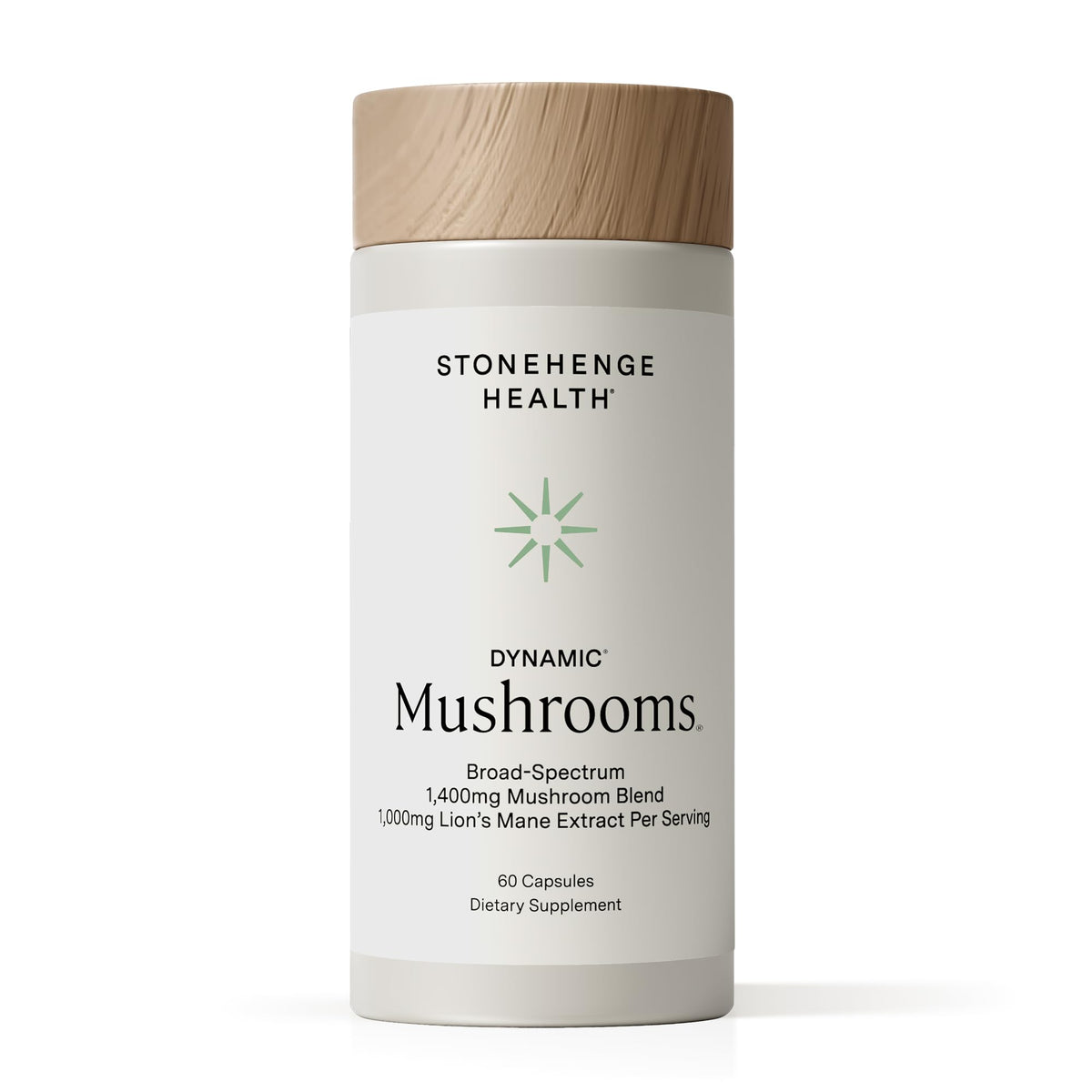 Stonehenge Health Dynamic Mushrooms 1,400 mg – 5 Mushroom Complex (Lion’s Mane, Reishi, Chaga, Maitake, Shiitake) – 100% Fruiting Bodies, Nootropic – Brain, Memory, Focus & Immune Support – 60 Caps Stonehenge HealthBuy Supplements Australia