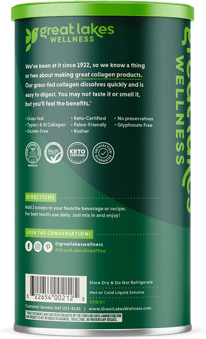 Great Lakes Gelatin Collagen Hydrolysate 454g (UK/EU Compliant can) (3) Great Lakes GelatinBuy Supplements Australia