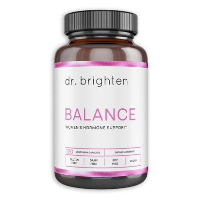 Dr. Brighten Balance - Hormone Balance for Women with Chasteberry and DIM - Targets Hormonal Acne, Period Issues, & PMS - Vegan, Non-GMO Dr. BrightenBuy Supplements Australia