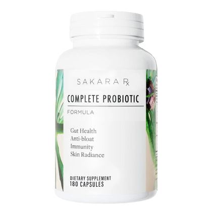 SAKARA Complete Probiotic - Prebiotics and Probiotics for Women Digestive Health Supplements, Supports Bloating, Immune System & Skin Radiance, Gut Health for Women with 3 Billion CFU's - 180 Capsules SAKARABuy Supplements Australia