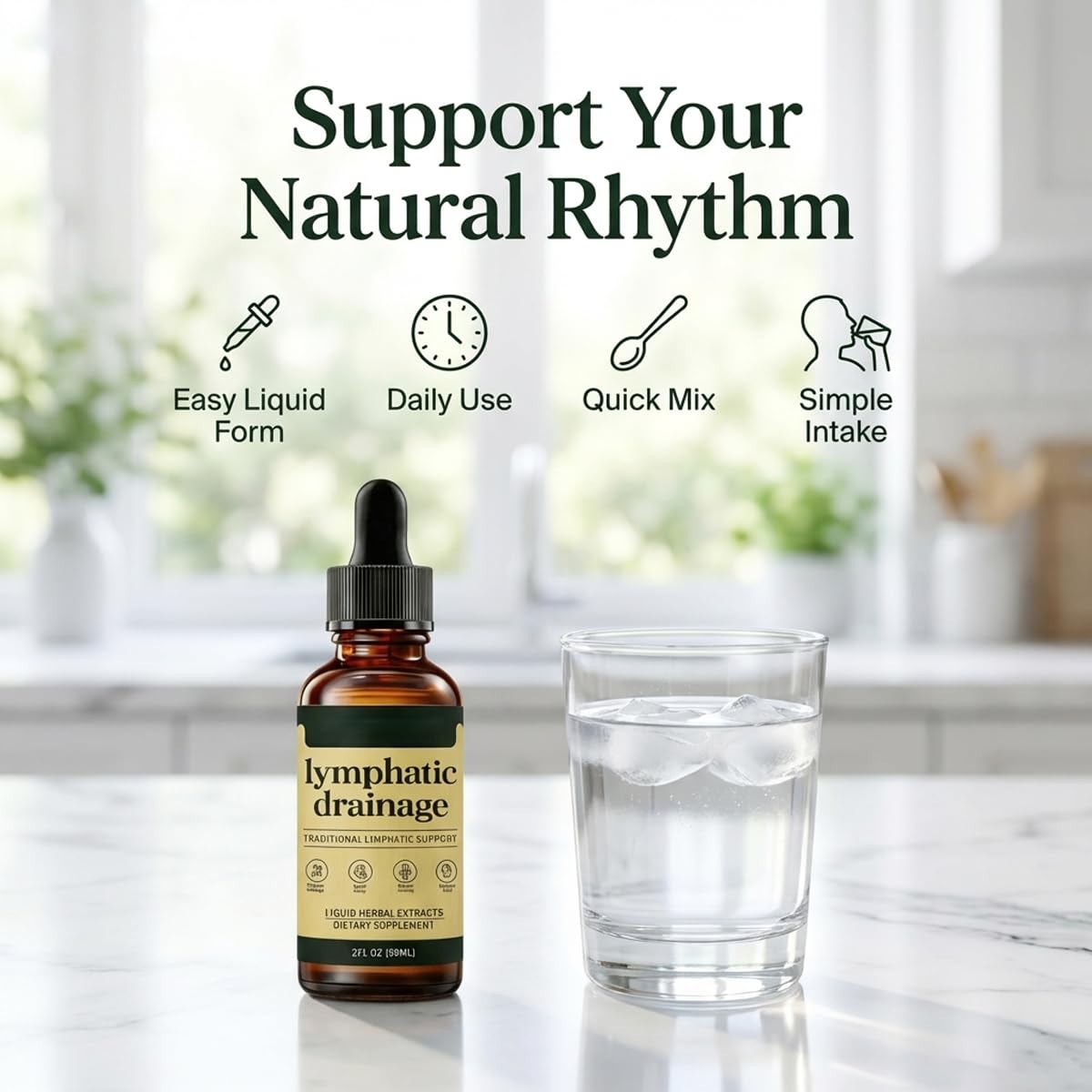 Lymphoria Lymphatic Drainage Drops, Lymphatic System Support, Immune System, Vegan & Non-GMO, Natural Herbal Blends (59ML/2FL.OZ) Gloramd Serum buy supplements Au