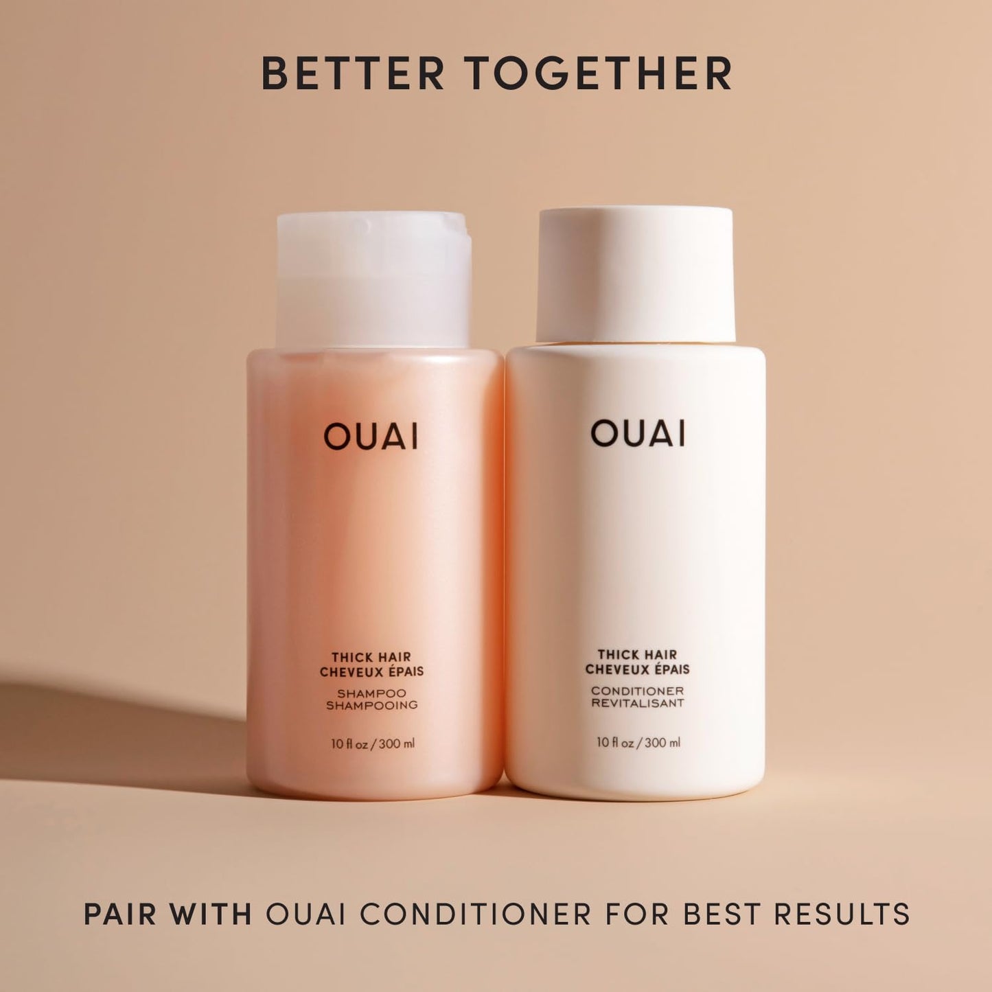 OUAI Thick Shampoo Refill - Moisturizing Shampoo with Keratin, Marshmallow Root, Shea Butter & Avocado Oil for Thick Hair - Strengthens & Hydrates - Paraben, Phthalate & Sulfate Free (32 Fl Oz) OUAIBuy Supplements Australia