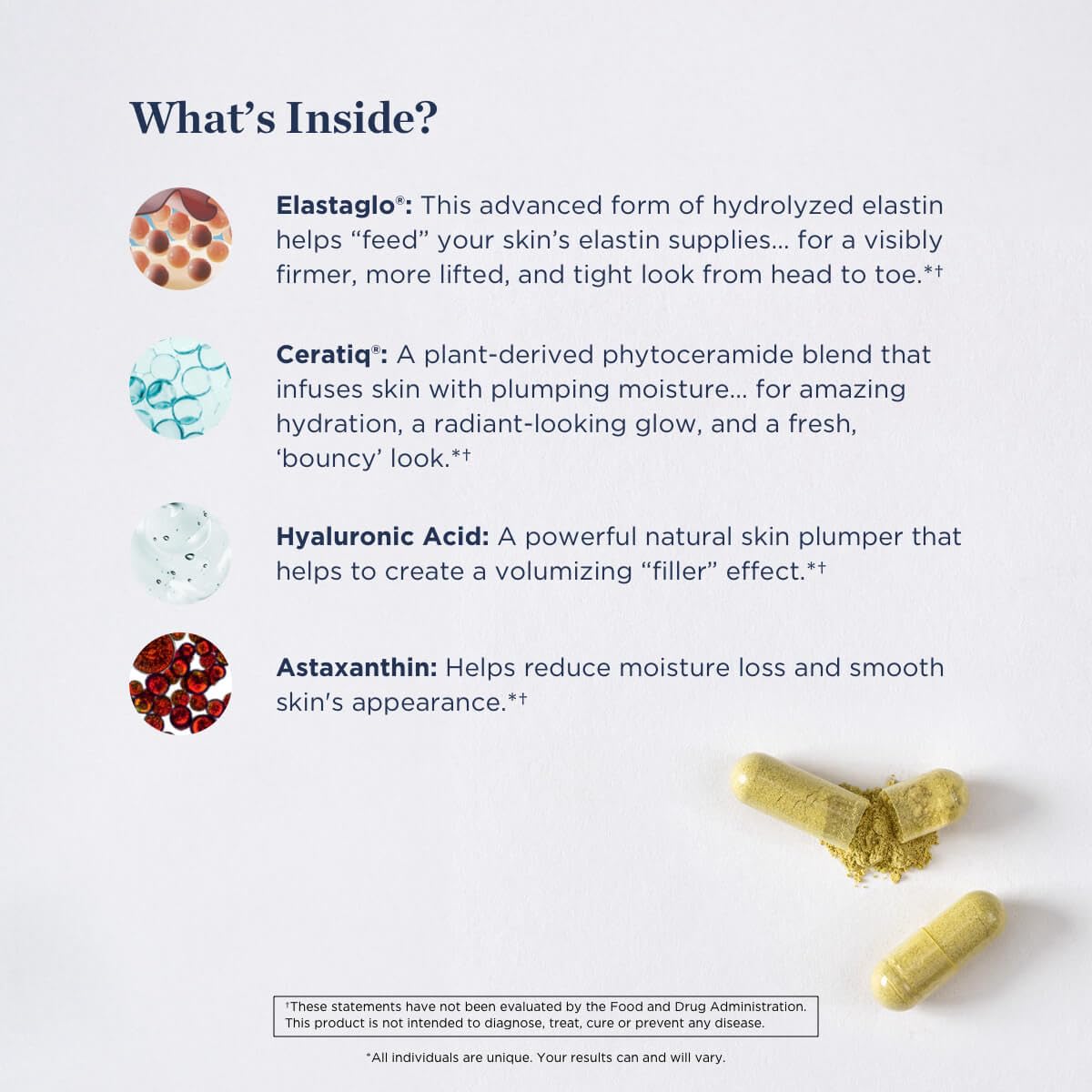 Beverly Hills MD Elastaboost Dietary Supplements for Aging Skin- Elastin Supporting Formula for Lifted, Firmer, Skin w/Hydrolyzed Elastin, Hyaluronic Acid, Vitamin C, Phytoceramides (60 Capsules) Beverly Hills MD buy supplements Au