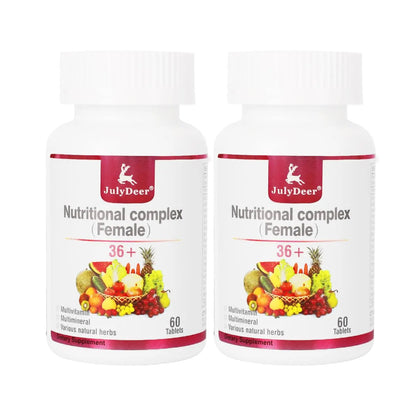 JulyDeer One Daily Tablet Multivitamin for Women - Complete Multimineral with Vitamin A, C, D, E and B-Complex, Zinc & More for Women's Immunity JulyDeer