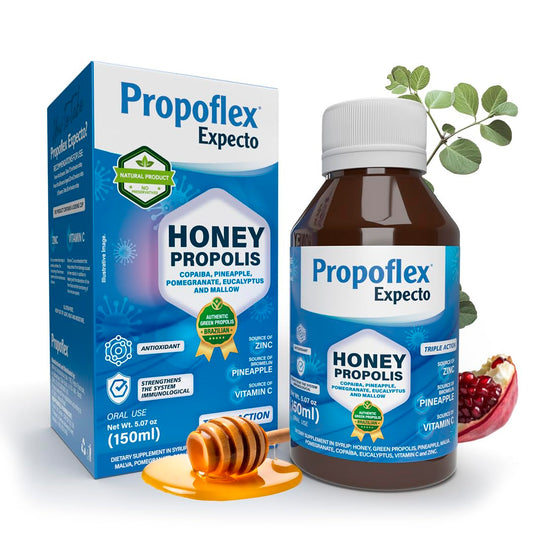 Beelife Expecto Cough Syrup - Triple-Action - Natural Cough Syrup for Kids & Adults - Made in Brazil Green Propolis - Zinc, Bromelain, Vitamin C- 150 ml BeelifeBuy Supplements Australia