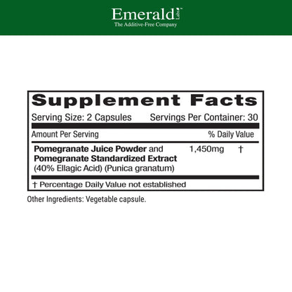EMERALD LABS Cholesterol Health (90 Caps) & Pomegranate Extract (60 Caps) - Supports Heart Health & Immune Function - Gluten Free & Vegan EMERALD LABS buy supplements Au