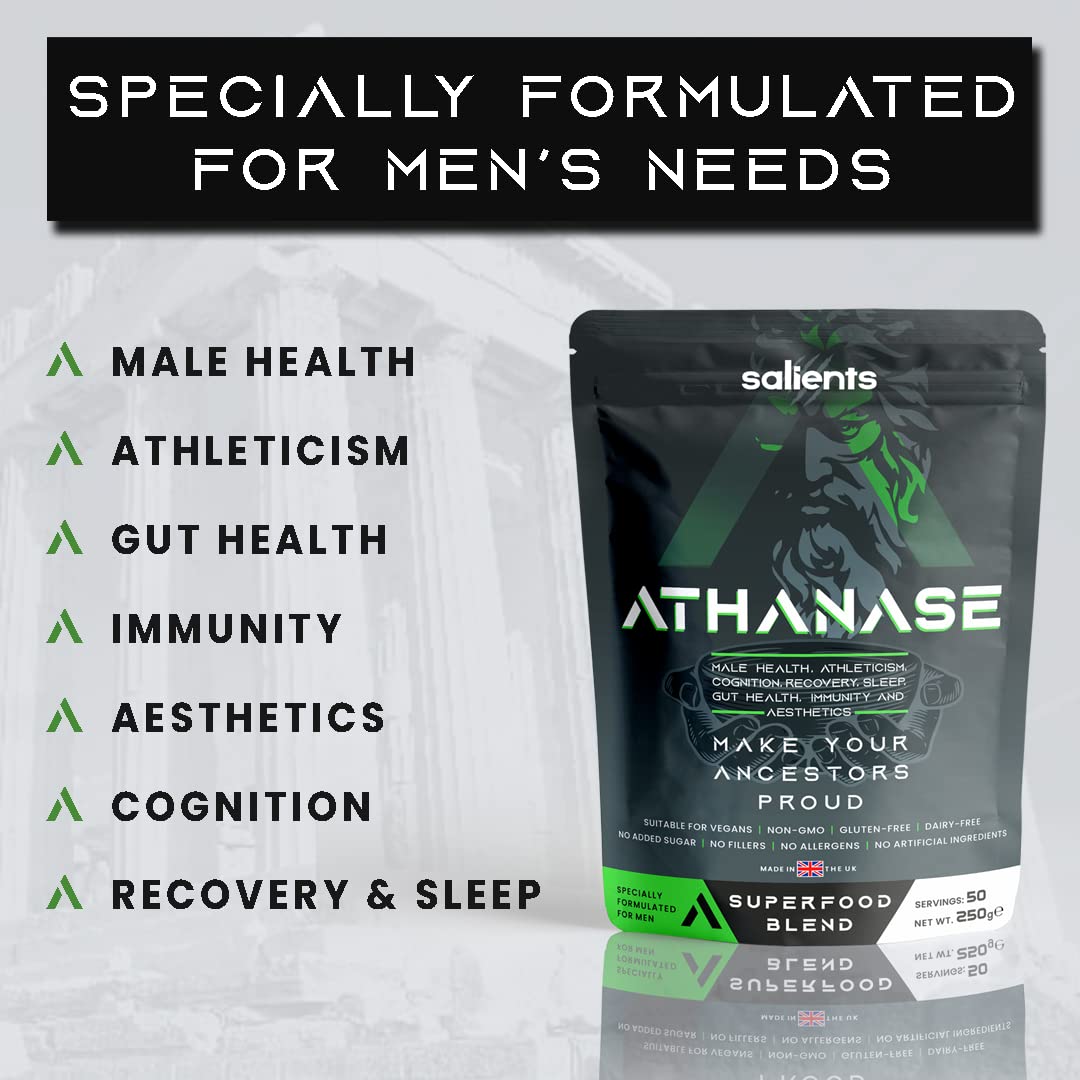SALIENTS® ATHANASE® | Men's Super Greens Powder | Superfood Powder Blend SalientsBuy Supplements Australia