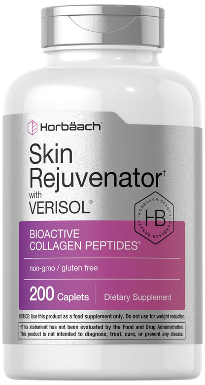 Horbäach Skin Rejuvenator with Verisol | Bioactive Collagen Peptides | 200 Caplets | Non-GMO, Gluten Free Supplement Horbäach buy supplements Au