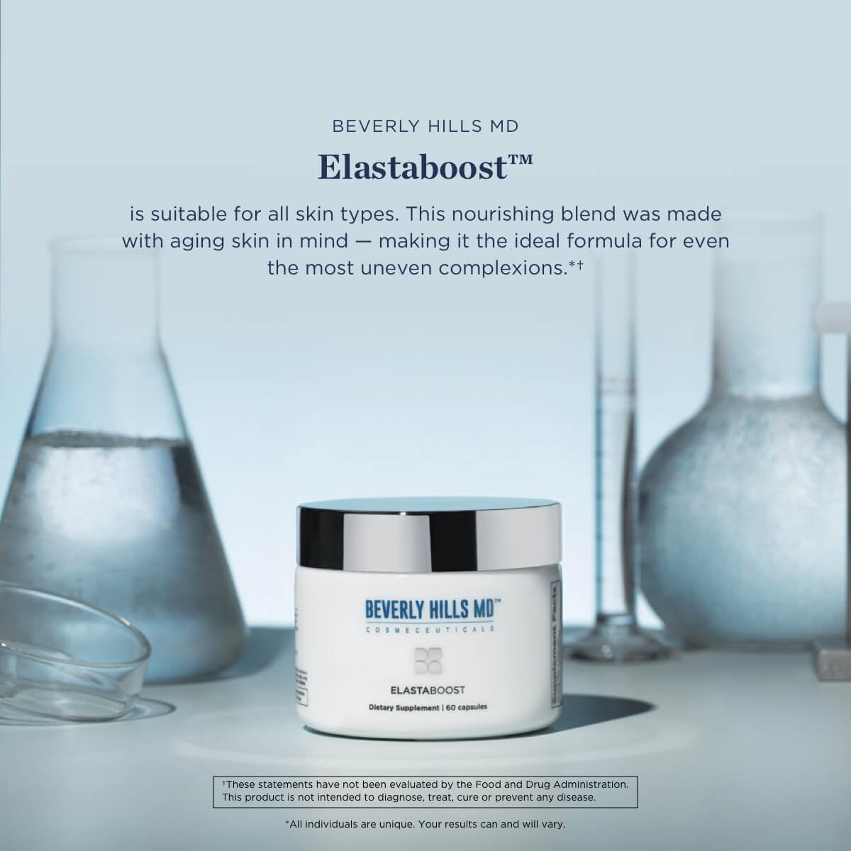 Beverly Hills MD Elastaboost Dietary Supplements for Aging Skin- Elastin Supporting Formula for Lifted, Firmer, Skin w/Hydrolyzed Elastin, Hyaluronic Acid, Vitamin C, Phytoceramides (60 Capsules) Beverly Hills MD buy supplements Au