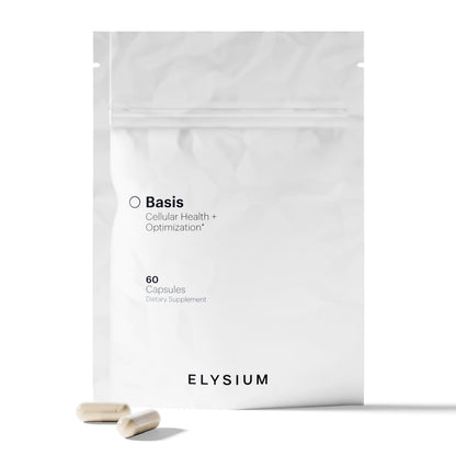ELYSIUM Basis NAD Plus Supplement 30 Servings - with Nicotinamide Riboside 250mg and Pterostilbene 50mg - Healthy Aging Supplement & Cellular Energy ELYSIUMBuy Supplements Australia