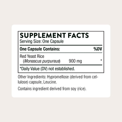 THORNE - Red Yeast Rice (Formerly Choleast-900) - Supports Healthy Cholesterol Levels Already in a Normal Range, Heart Health & Blood Pressure* - Gluten-Free, Dairy-Free - 120 Capsules THORNEBuy Supplements Australia