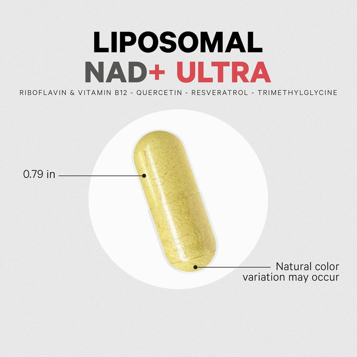 Codeage Liposomal NAD+ with Resveratrol & Vitamin B - NAD Plus Ultra for Energy & Healthy Aging Support - NAD Vitamin Supplement with Quercetin, Betaine, Riboflavin - Bioavailable - 90 Capsules CodeageBuy Supplements Australia