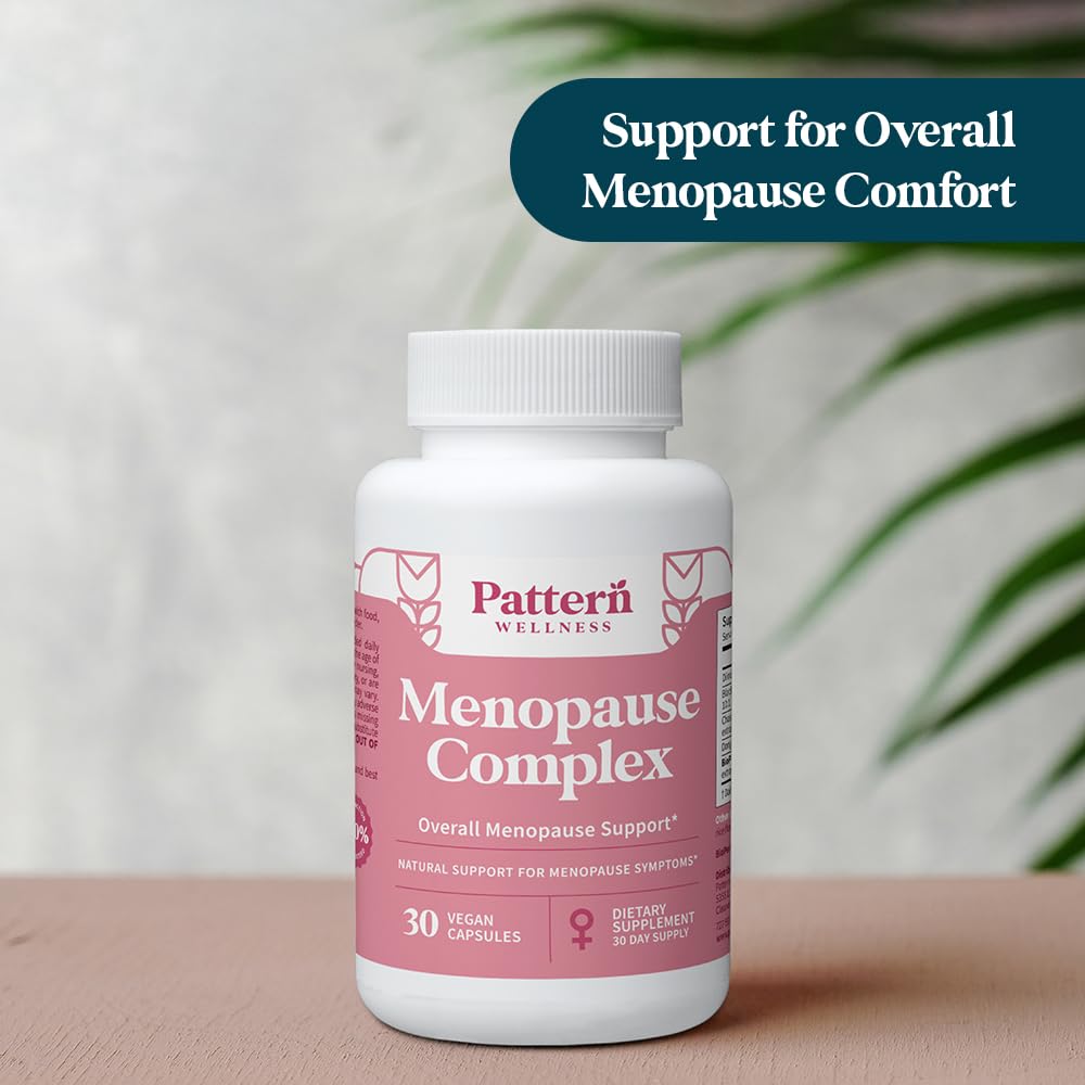 Pattern Wellness Menopause Complex – Herbal Supplement for Women’s Wellness & Hormone Health Support – with Black Cohosh, DIM & Bioperine® – 30 Vegan Capsules, 3rd Party Tested Pattern WellnessBuy Supplements Australia