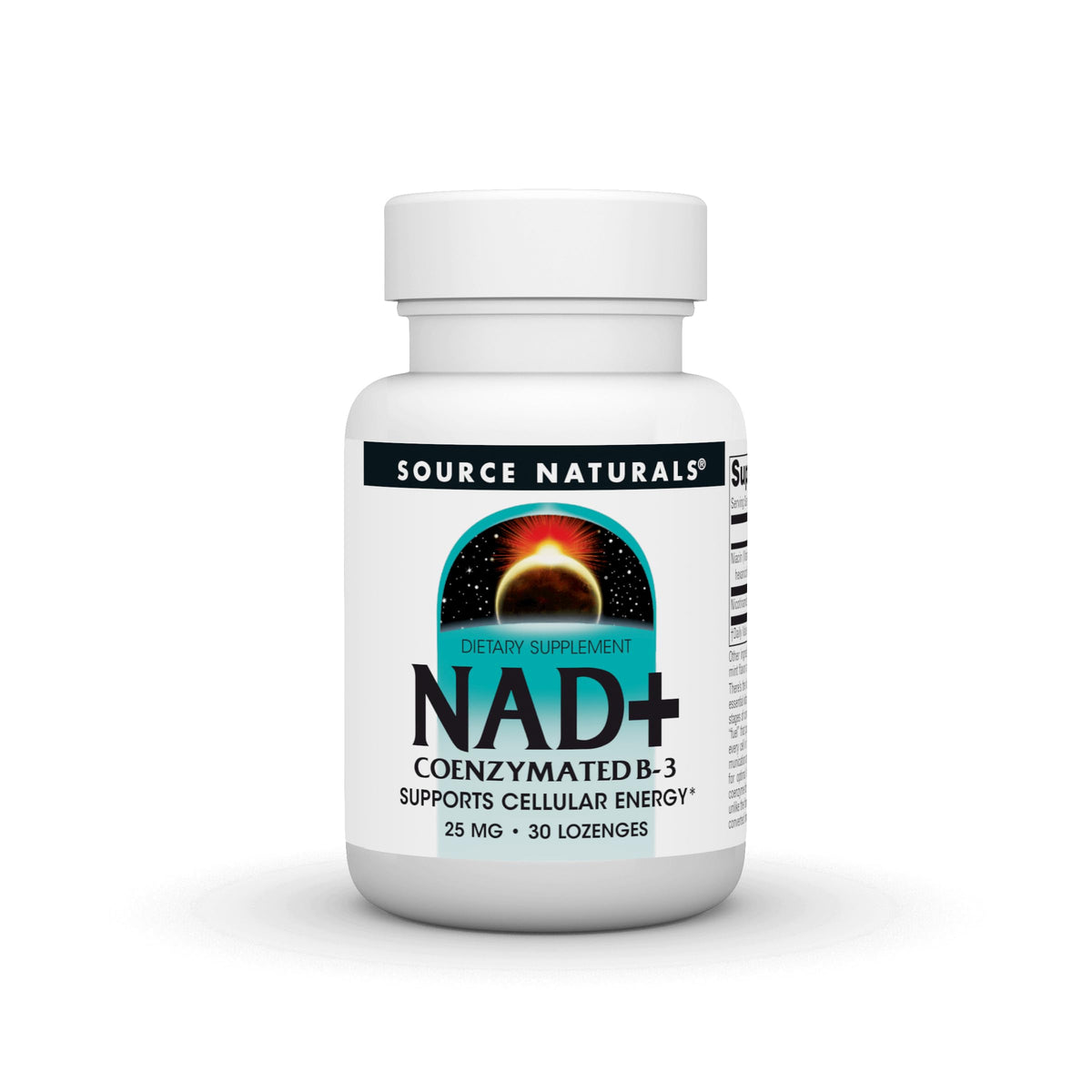 Source Naturals NAD+, Coenzymated B-3, Supports Cellular Energy*, 25 mg - 30 Lozenges Source NaturalsBuy Supplements Australia