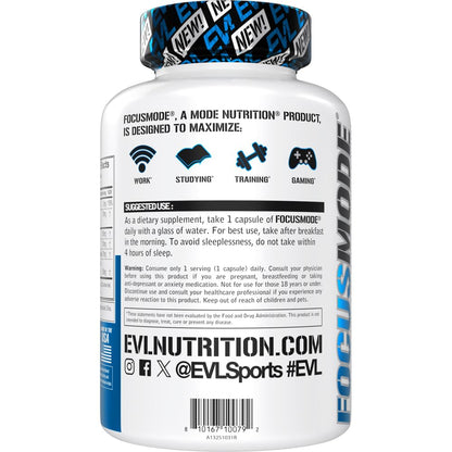 Evlution Nutrition Mental Energy and Focus Supplement for Adults - Nootropics Brain Support Supplement with Caffeine L Theanine Alpha GPC and L-Tyrosine - Focus Pills for Sustained Peak Performance EvlutionBuy Supplements Australia