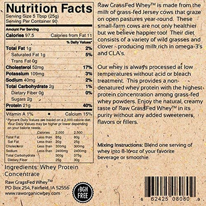 100% Raw Grass Fed Whey - Happy Healthy Cows, COLD PROCESSED Undenatured Raw Organic WheyBuy Supplements Australia