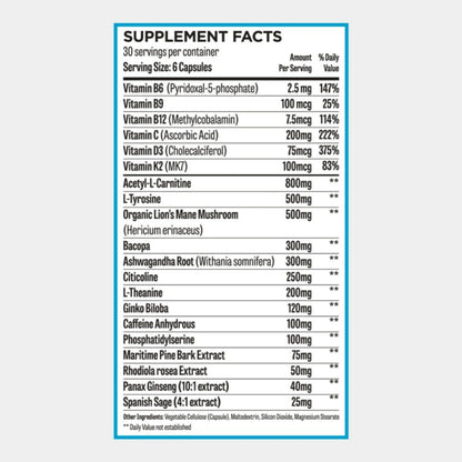 ROAR AMBITION Genuine Hunter Focus Premium Nootropic Brain Supplement for Memory and Focus - US Made with All Natural Ingredients Incl L-Theanine, Bacopa Monnieri & Lion's Mane ROAR AMBITIONBuy Supplements Australia