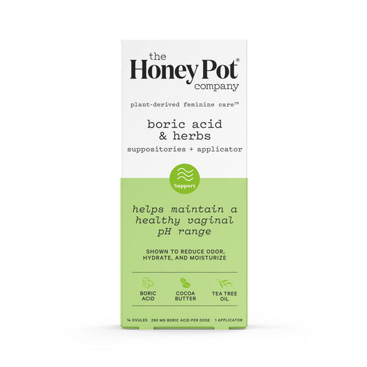 The Honey Pot Company 7 Day Boric Acid & Herbs Suppositories - Maintains and Balances Healthy Vaginal pH, Manages Odor, Hydrates, & Moisturizes - Gynecologist Tested The Honey Pot CompanyBuy Supplements Australia
