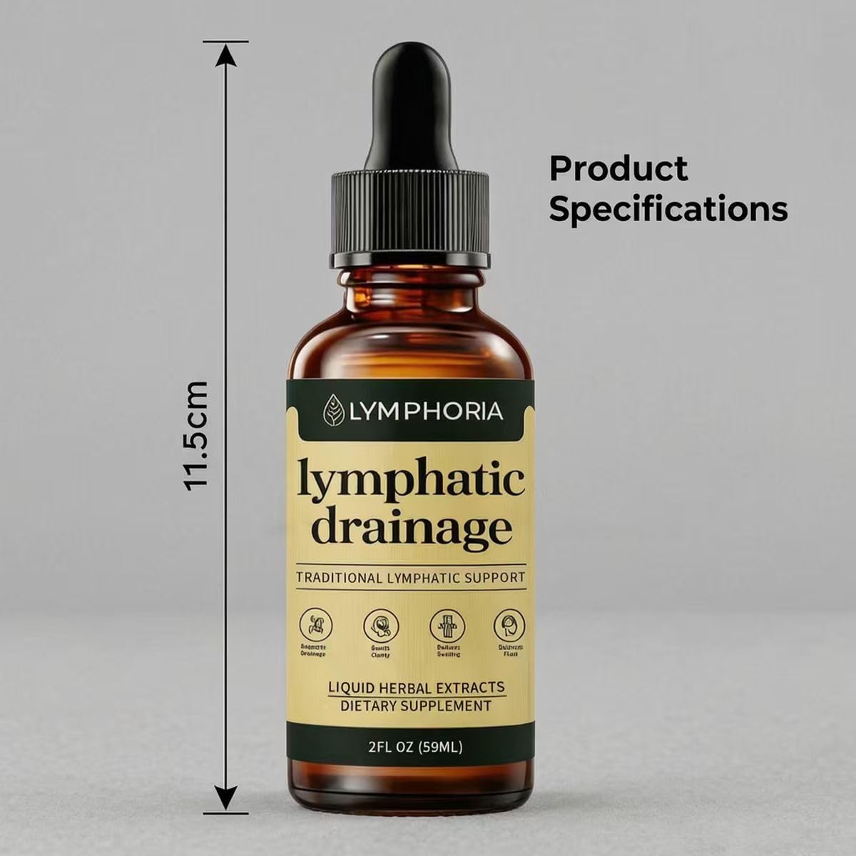 Lymphoria Lymphatic Drainage Drops, Lymphatic System Support, Immune System, Natural Herbal Blends, Vegan & Non-GMO Olavita Serum buy supplements Au