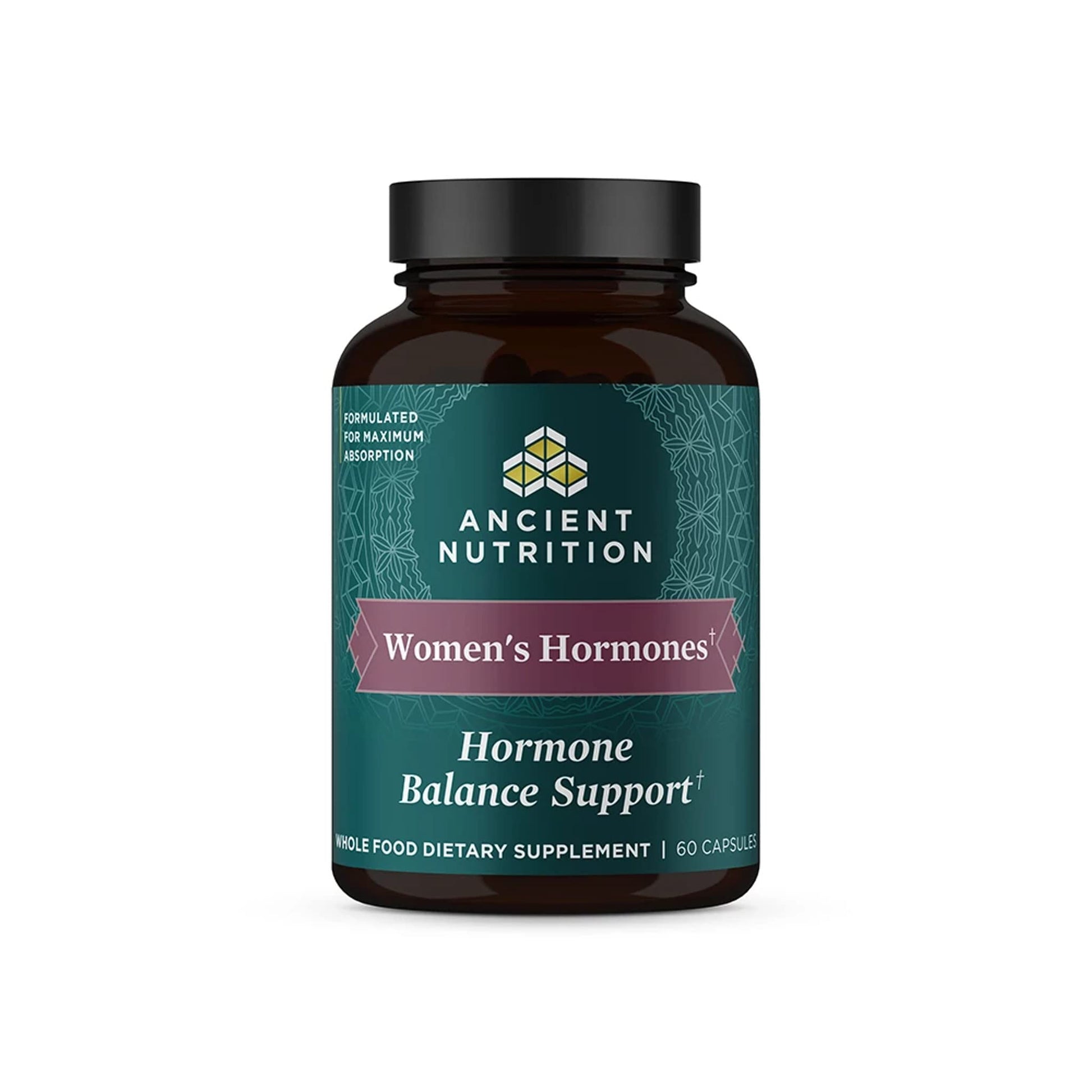 Ancient Nutrition Women's Hormones, Helps Reduce Stress, Supports Energy, Hormone Balance, Gluten Free, Paleo and Keto Friendly, 60 Capsules Ancient NutritionBuy Supplements Australia