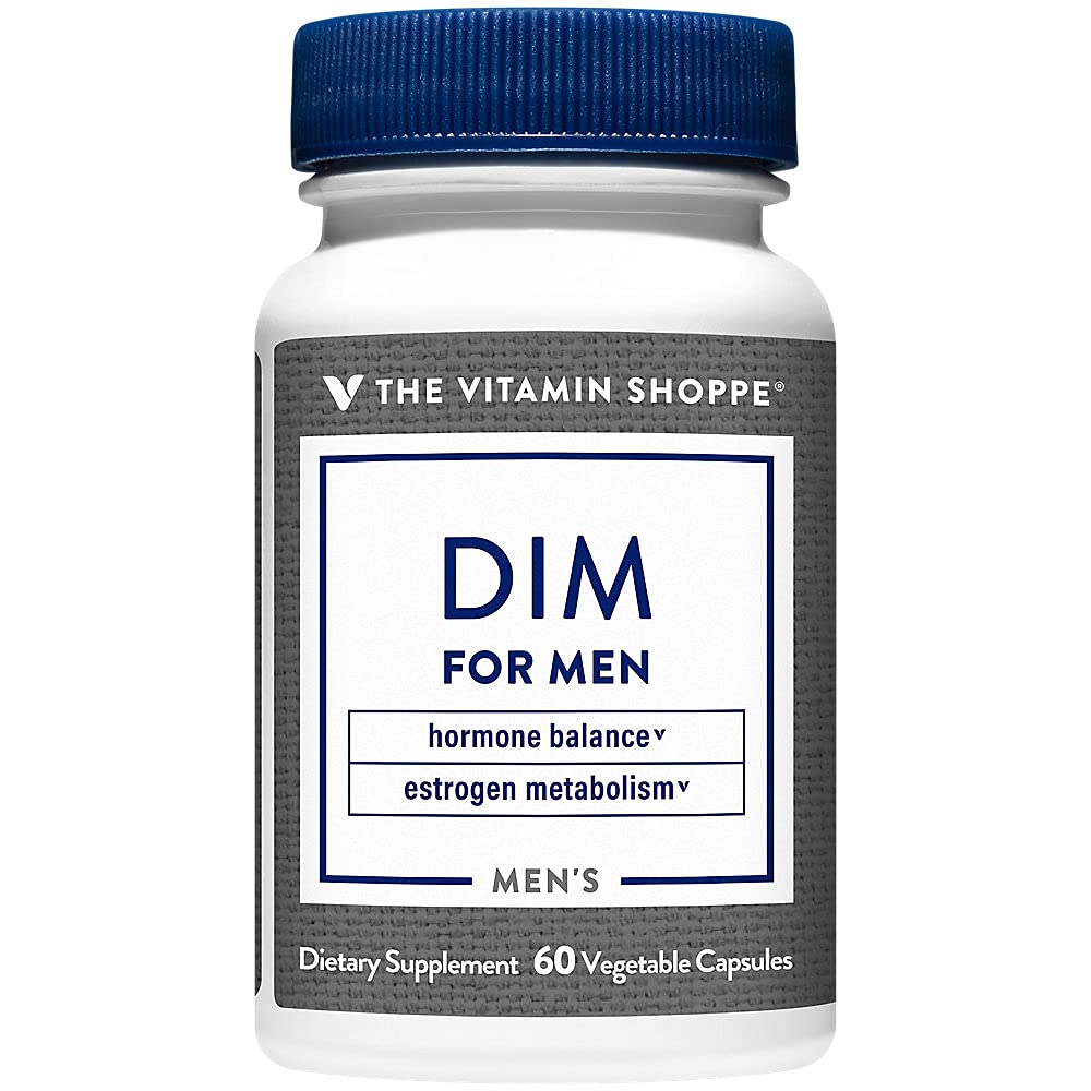 The Vitamin Shoppe DIM Men with BioPerine 200mg - Hormone Balance | Estrogen Metabolism Support | 60 Capsules | Enhanced Absorption The Vitamin ShoppeBuy Supplements Australia