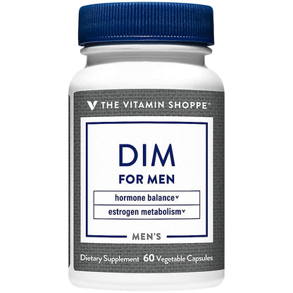 The Vitamin Shoppe DIM Men with BioPerine 200mg - Hormone Balance | Estrogen Metabolism Support | 60 Capsules | Enhanced Absorption The Vitamin ShoppeBuy Supplements Australia