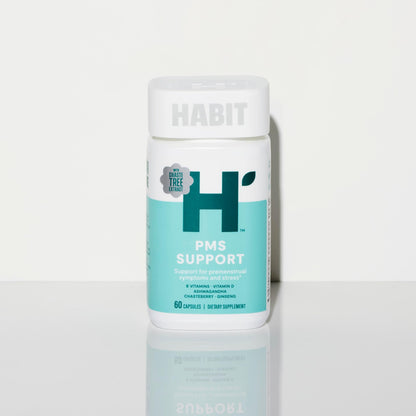 Habit PMS Support Supplement for Women (60 Capsules) - Supports Premenstrual Symptoms & Stress, Hormone Balance, Mood, B Vitamins, Vitamin D, Chasteberry, Ashwagandha, Gluten-Free, Non-GMO (1 Pack) H' HabitBuy Supplements Australia