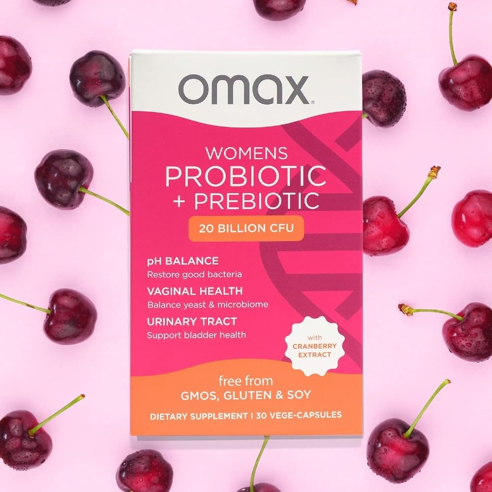 2 Pack Omax Prebiotics & Probiotics for Women, pH Balance, Vaginal Health, Urinary Tract, Yeast Omax3Buy Supplements Australia