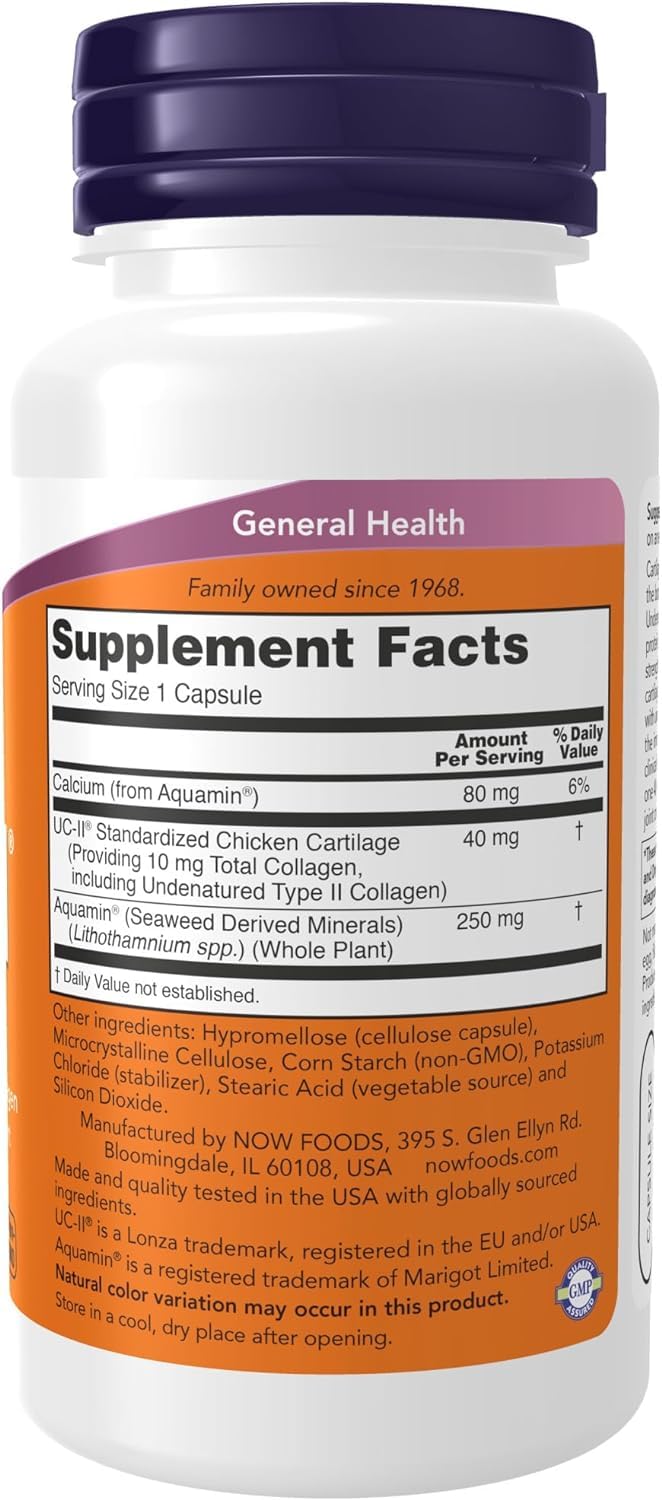 Now Supplements, UC-II Type II Collagen with Undenatured Type II Collagen, 120 Veg Capsules TudorBuy Supplements Australia