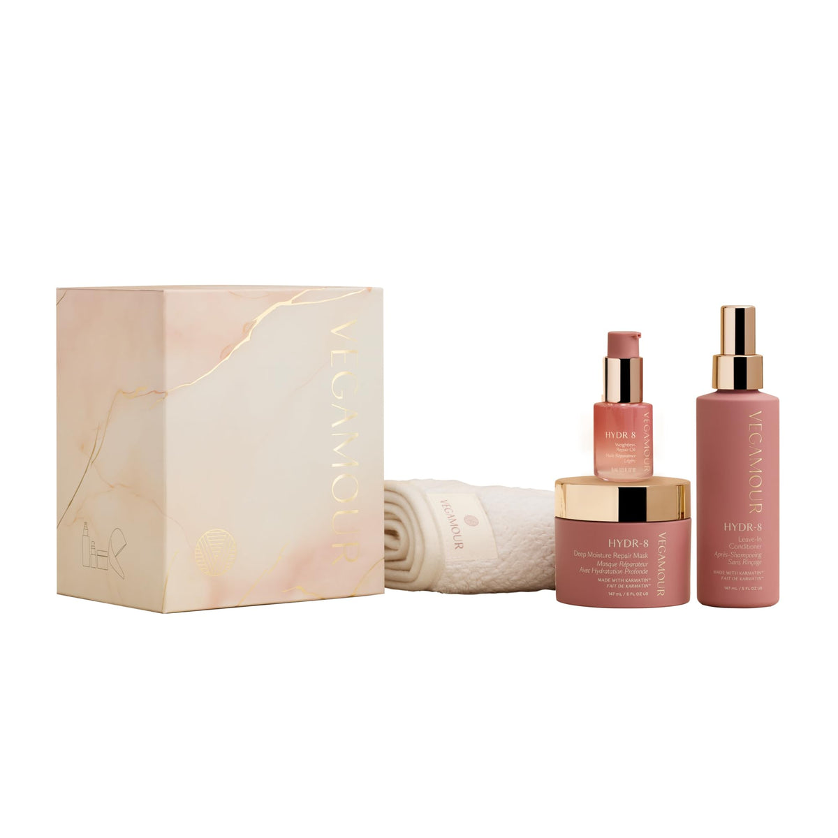VEGAMOUR HYDR-8 Restorative Ritual Kit - Deep Hydrating Hair Mask, Repair Oil, and Leave In Conditioner Gift Set - $130 Value VEGAMOURBuy Supplements Australia