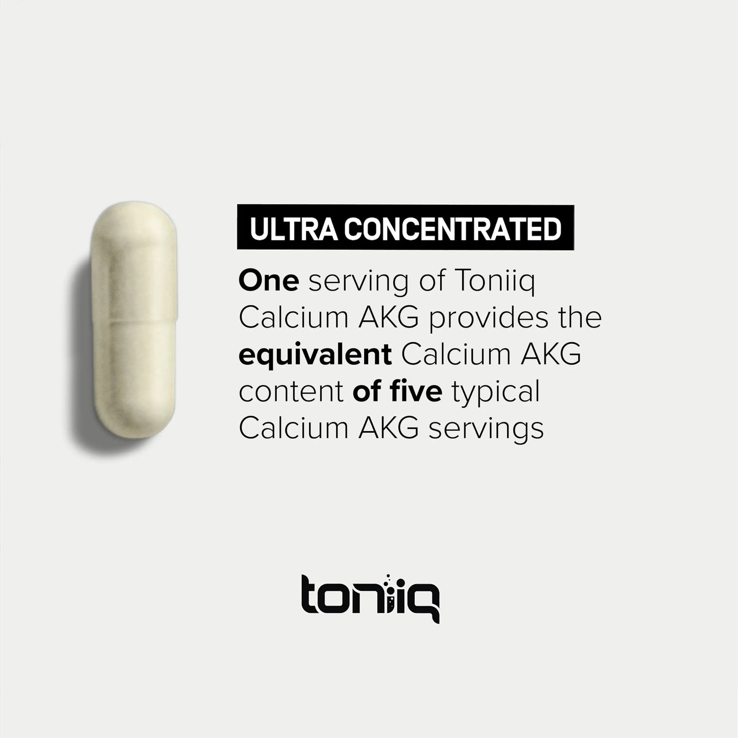 Toniiq 1500mg Ultra High Purity Ca AKG Supplement - 99%+ Highly Purified and Bioavailable Calcium Alpha-Ketoglutarate - Calcium AKG Longevity Supplement - 120 Ca-AKG Vegetarian Capsules Toniiq buy supplements Au