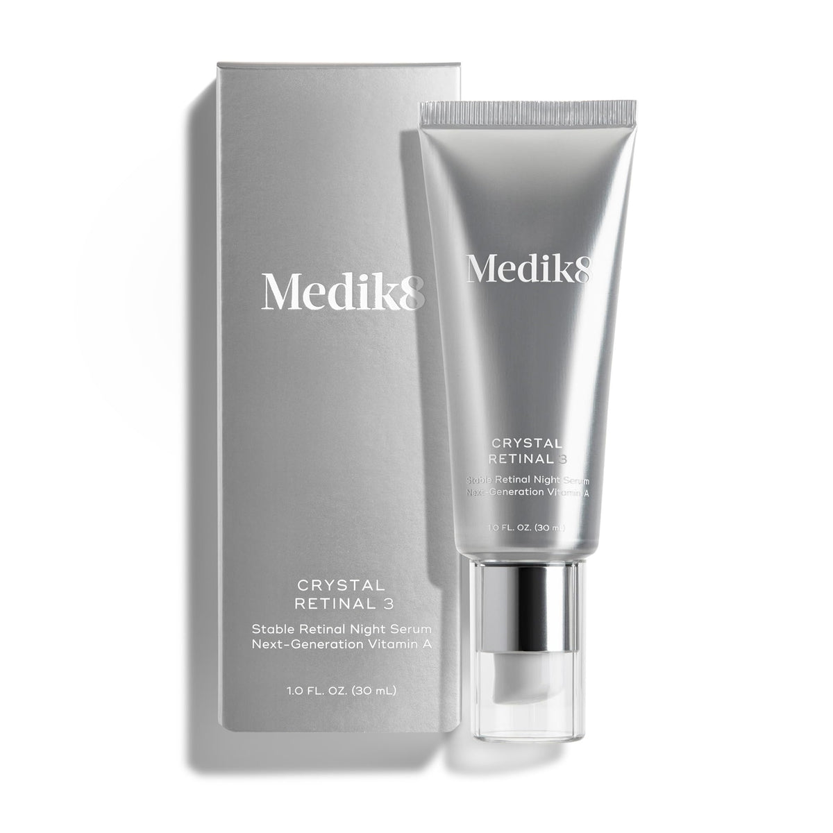 Medik8 Crystal Retinal 3 - Firming, Advanced Skin Retinaldehyde Face Serum - Night Serum with Hyaluronic Acid and Vitamin E - Gluten Free - 1 oz Medik8 buy supplements Au