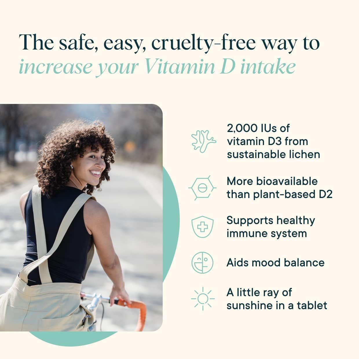 Ora Organic Vitamin D3 2000IU - Vegan Vitamin D Chewables from Lichen for Bone Health, Immune Support, & Mood | Maximum Absorption - 1 Month Supply, 30 Vegan Chewable Vanilla Tablets Ora OrganicBuy Supplements Australia