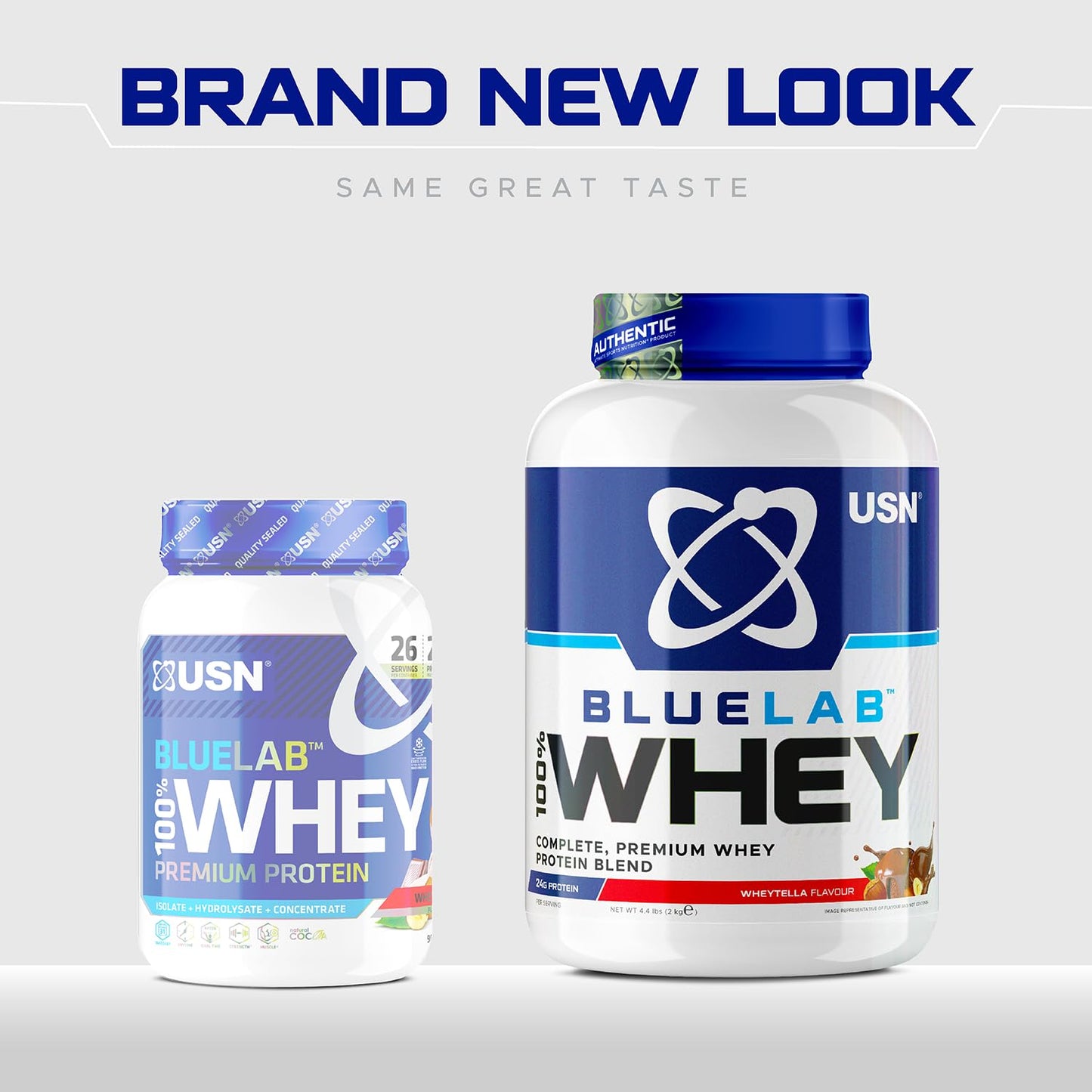 USN Blue Lab Whey Protein Powder: Wheytella - Whey Protein 908g - Post-Workout USNBuy Supplements Australia