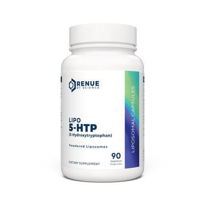 Renue By Science 5HTP | Liposomal 5 HTP Supplement | 90 5-HTP Capsules - 75mg 5-hydroxytryptophan per Serving | Amino Acid Supplement | Non-GMO | Made in The USA & Third-Party Tested Renue By ScienceBuy Supplements Australia