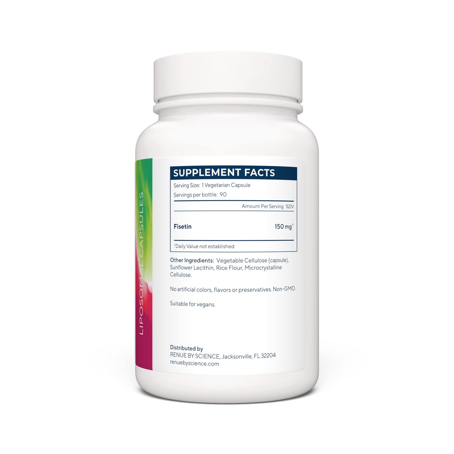 Renue By Science Fisetin | 90 Liposomal Fisetin Supplements - 150mg Fisetin per Serving | Senolytic Supplements | Bioavailable Formula for Increased Absorption | Non-GMO & Made in The USA Renue By ScienceBuy Supplements Australia