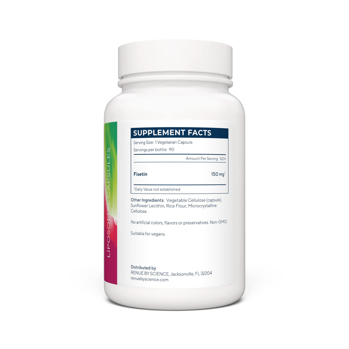 Renue By Science Fisetin | 90 Liposomal Fisetin Supplements - 150mg Fisetin per Serving | Senolytic Supplements | Bioavailable Formula for Increased Absorption | Non-GMO & Made in The USA Renue By ScienceBuy Supplements Australia