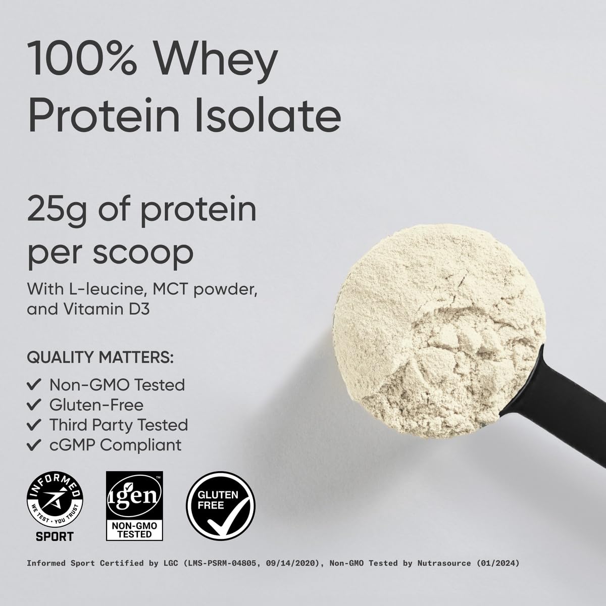 Sports Research Whey Protein Isolate - Sports Nutrition Protein Powder 25g per Serving - 2.06lb Bag Whey Protein - Vanilla Flavor - Bulk Protein Powder, 26 Servings Sports Research buy supplements Au